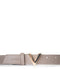 Valentino Divina - Kledingriem - PU met V-vormige gesp - Taupe - Maat S (100 cm)