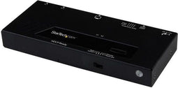 Startech.com VS221HDQ - 2-poorts HDMI switch - Automatische en prioriteitschakeling 1080p - Zwart