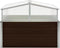vidaXL - Tuinkas - 100x100x85 cm - gegalvaniseerd staal - bruin