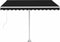 vidaXL - Luifel - handmatig - uittrekbaar - met - LED - 300x250 - cm - antracietkleur