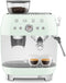 Smeg EGF03PGEU - Espressomachine met bonenmaler - 19 bar druk - Watergroen
