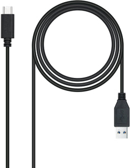 Nanocable 10.01.4000 - USB-kabel USB A naar USB-C - 0,5 m - Zwart