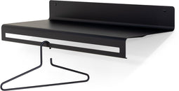 Spinder Design Sway - Wandkapstok - Staal met plank - Zwart