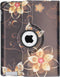 Tablet Hoes Geschikt voor iPad 2 (2011) 9.7 inch /iPad 3 (2012) 9.7 inch / iPad 4 (2012) 9.7 inch - 360° Draaibare Design Bookcase - Meerkleurig /Butterfly Flowers