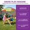 Plum Surfside zand water picknicktafel met parasol