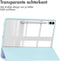 imoshion Tablet Hoes - Geschikt voor Samsung Galaxy Tab S9 11.0 inch Plus / Galaxy Tab S9 11.0 inch FE Plus / Galaxy Tab S10 Plus - Trifold Hardcase Bookcase - Lichtblauw