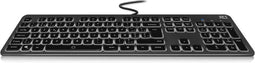 ACT Multimedia Toetsenbord Low Profile | Azerty/BE layout | Bedraad | Toets Verlichting | Zwart AC5425