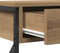 vidaXL - Console - Tafel - Artisan - Eik - 100x28x75 - cm - Geengineerd - Hout - & - Staal