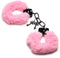 Master Series - Handboeien - Cuffed In Fur - Metalen Handboeien met kunstwollen bekleding - Roze