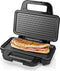 Nedis Sandwich maker - 900 W - 26.8 x 14.5 cm - Automatische temperatuurregeling - Aluminium / Kunststof