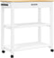 vidaXL - Keukentrolley - MONZA - 84x40x90 - cm - massief - grenenhout
