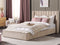 NOYERS - Bed met opbergruimte - Beige - 180 x 200 cm - Fluweel