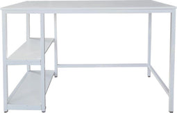 Bureau Stoer - computertafel - industrieel design - 120 cm breed - wit