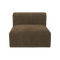 Urban Nature Culture Tao - Modular seater - Hoogwaardige polyester - Bruin - 90 * 100 * 74 cm