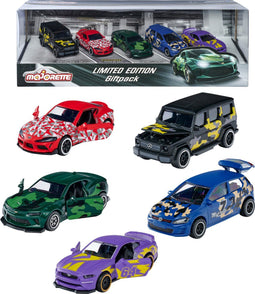 Majorette Limited Edition 5 stuks Giftpack - 7,5cm - Voertuigen - Die-Cast - Vanaf 3 jaar - Speelgoedvoertuig