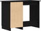 vidaXL - Bureau - Zwart - Eiken - 100x50x76 - cm - Enkel - Hout