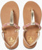 Reef Little Twisted T - Teenslipper - Glittergevlochten details - Goud (maat 19/20)