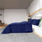 vidaXL - Dekbedovertrekset - 200x200 - cm - katoen - marineblauw