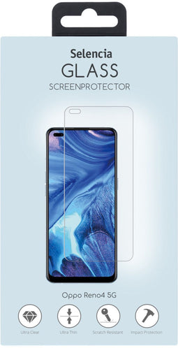 Selencia - Oppo Reno4 5G - Gehard Glas Screenprotector - 9H krasbestendig