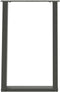 vidaXL - Eettafelpoten - 2 - st - U-vormig - 50x(72-73) - cm - staal - antraciet