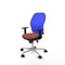 Piqueras y Crespo 1D086N0 - Bureaustoel - Verstelbare hoogte met armleuning - Blauw Bruin