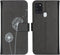 iMoshion Hoesje Geschikt voor Samsung Galaxy A21s Hoesje Met Pasjeshouder - iMoshion Design Softcase Bookcase - Wit / Zwart / Dandelion
