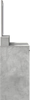 vidaXL - Kaptafel - met - Lade - - - Betonnen - Grijs, - 100x41x140 - cm