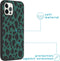 iMoshion Hoesje Geschikt voor iPhone 12 Pro / 12 Hoesje Siliconen - iMoshion Design hoesje - Zwart / Meerkleurig / Groen / Green Leopard