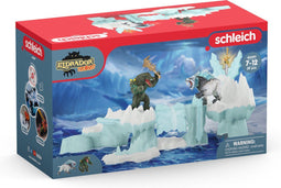 schleich ELDRADOR CREATURES - Speelfigurenset - Aanval op de IJsrotsen - Kinderspeelgoed voor Jongens en Meisjes - 7 tot 12 jaar - 6 Onderdelen - 42497