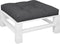 vidaXL - Palletkussen - 70x70x12 - cm - stof - zwart