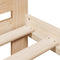 vidaXL - Bedframe - zonder - matras - massief - grenenhout - 140x200 - cm