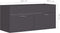 vidaXL - Wastafelkast - 100x38,5x46 - cm - bewerkt - hout - grijs