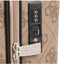 Guess Berta 18 - Dames Reiskoffer - 4 Wielen - Latte Logo Brown