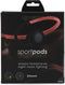 Boompods Sportpods Vision - Draadloze Sportoordopjes - Lichtgevend - Rood