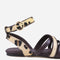 Bronx New-skyler - Platte sandalen - Hair-on leer en raffia - Bruin