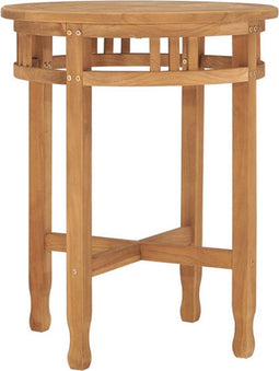 vidaXL - Bistrotafel - inklapbaar - Ø60x75,5 - cm - massief - teakhout
