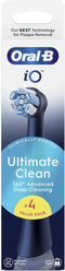 Oral-B iO Series Ultimate Clean - Opzetborstels - CrissCross borstelharen - Zwart (4 stuks)
