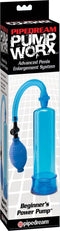 Pipedream Wanachi - Pump Worx - Beginners Power Pump Blue - Penispomp - Blauw - Ø 6 cm