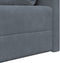 vidaXL - Ligbed/Bank - 2-in-1 - Donkergrijs - 213x144x60 - cm - Fluweel