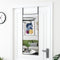 vidaXL - Deurspiegel - 40x100 - cm - glas - en - aluminium - zwart