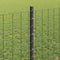 vidaXL - Hekpalen - 11 - stuks - U-Channel - Grijs - 80 - cm - Staal