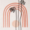 Decoratieve Doos Blommor Canvas 24 x 18 x 6 cm DMF (2 Onderdelen)