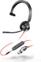 Poly Blackwire 3315 - Mono USB-C headset - Ruisonderdrukking - Zwart