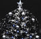 vidaXL - Kerstboom - sneeuwend - met - paraplubasis - 75 - cm - PVC - zwart