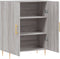 vidaXL - Dressoir - 69,5x34x90 - cm - bewerkt - hout - grijs - sonoma - eikenkleurig