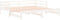 vidaXL - Uitschuifbare - slaapbank - zonder - matras - 80x200 - cm - wit