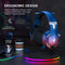 PHOINIKAS G2000 Max - Draadloze Gaming Headset - 2.4GHz met microfoon - 7.1 Surroundgeluid - Verblindend blauw