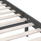 vidaXL - Bedframe - massief - grenenhout - grijs - 160x200 - cm