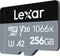 Lexar Professional 1066x - microSDXC UHS-I - 256GB - 160 MB/s leessnelheid - 120 MB/s schrijfsnelheid