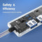 HOPDAY Ultra Slim USB 3.0 Hub - 4 Poorten - 5 Gbps - Zwart